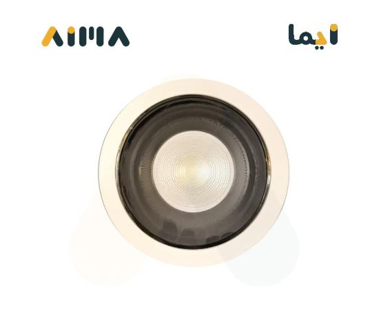 صورة توفل ليد COB ضد التوهج اطار ابيض واسود